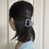Crack lavender hair clip