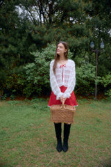 RASCHEL TIERED CARDIGAN JACKET