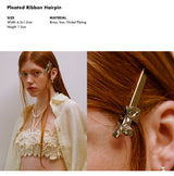 Pleated Ribbon Hairpin