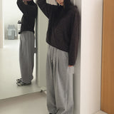 [MADE] Weds Two Pintuck Wide Sweat Jogging Pants