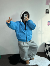 フリースカーペンターワイドロングパンツ 🤎💚🖤🩶🤍5カラー