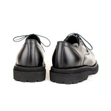 DAVID STONE WIDE FIT LEATHER DERBY SHOES zipper edition (vibram)