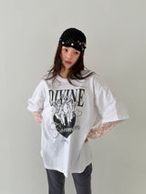エンジェルレースレイヤードTシャツ