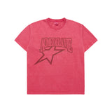 [24SS] スターAEロゴピグメントウォッシングTシャツ　ピンク