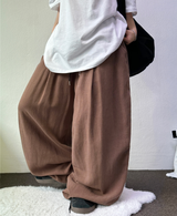 Lペールリネンバルーンロングパンツ 🤎💛🖤3COLOR