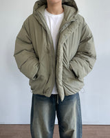 Over Fit Hooded Padded Jumper