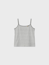 Button Stripe Sleeveless (Melange Gray)