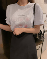 Liro プリント半袖Tシャツ