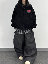 non-faded front pocket balloon pants