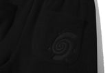 Swirl Patch Fleece Pants (Black)