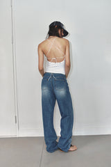 EYELET TANKTOP - WHITE