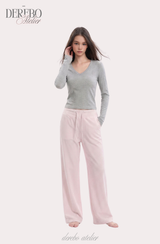 mood check cotton banding casual pants (REGULAR TYPE)