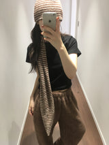 Merlot Stripe Muffler (3 Colors)