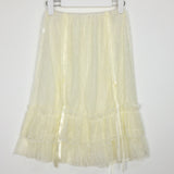 Lace Ribbon Layered Skirt (1color)