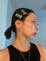 Metal heart hair pin (1pcs)