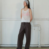 Paper Knit sleeveless white