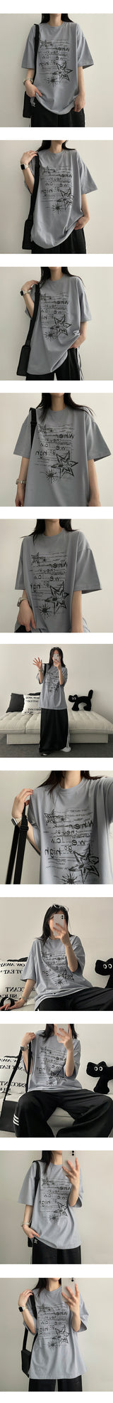 We Go Oversized Fit Short Sleeve Tee