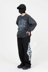Rhode in Black Washed Long Sleeve T-Shirt