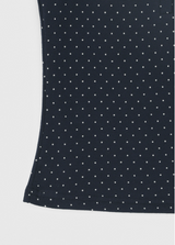 [MADE] Chori Henry Neck Dot Sleeveless (Built-in Cap)