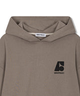 Women's エッセンシャルクロップフーディー - ダークベージュ