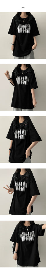 Dupe ペイント ボックスフィット 半袖Tシャツ