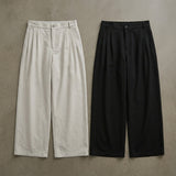 Mist Silver Pleated Pants