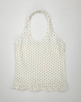 Shu Dot Frill Halterneck Sleeveless (2color)