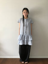 Twin Shirt フリルワンピース (2color)