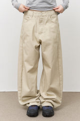 Ien Herringbone Curved Pants