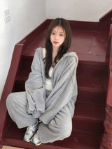 [SET] Line Fleece Hood Zip-up + Jogger Pants (3color)