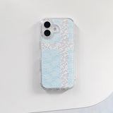 [MADE]angel cross lace case (mint)