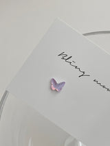 グラスオパールバタフライピアス / 3 colors / ユニークラブリーパステル