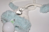 fluffy icy blue cozy light