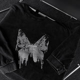 Butterfly Print Long-Sleeved T-Shirt (DP779389802718)