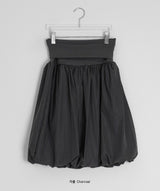 Neva Shirring Balloon Midi Skirt