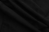 Metal Belt Layered Uneven Skirt