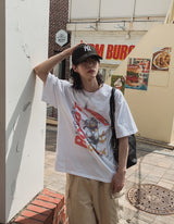 ライトロボットプリンティングショートスリーブTシャツ