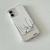 The cat that became a nun phone case
