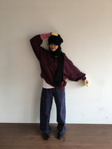 ピンリベットストレートパンツ (2color)