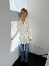 pleats mini dress