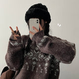 Rafi Brush Snowflake Nordic Knit