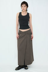 WRAP MAXI SKIRT