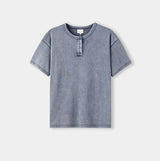 Sein Pigment Henley Neck Short Sleeve T-shirt