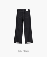 [Unisex] アンダーカッティングブーツカットパンツ