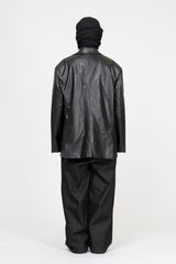 Forem One Button Leather Jacket