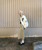 PLEATED  BERMUDA SHORTS -  BEIGE