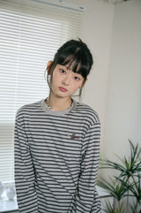 26SS★ Puppy Stripe Long Sleeve
