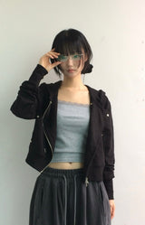 Bitline Curve Hooded Zip-up