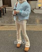 【MADE】スリットヘムコーデュロイブーツカットパンツ