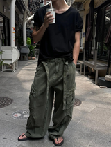 [S/S]ルーズフィットUネック半袖Tシャツ(4color)